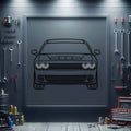 2023 Dodge Demon Front View Metal Neon Car Wall Art - MTN0160