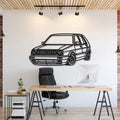 1990 Golf MK2 Perspective Metal Car Wall Art - MT0464