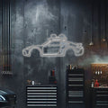 911 Dakar Metal Neon Car Wall Art - MTN0043