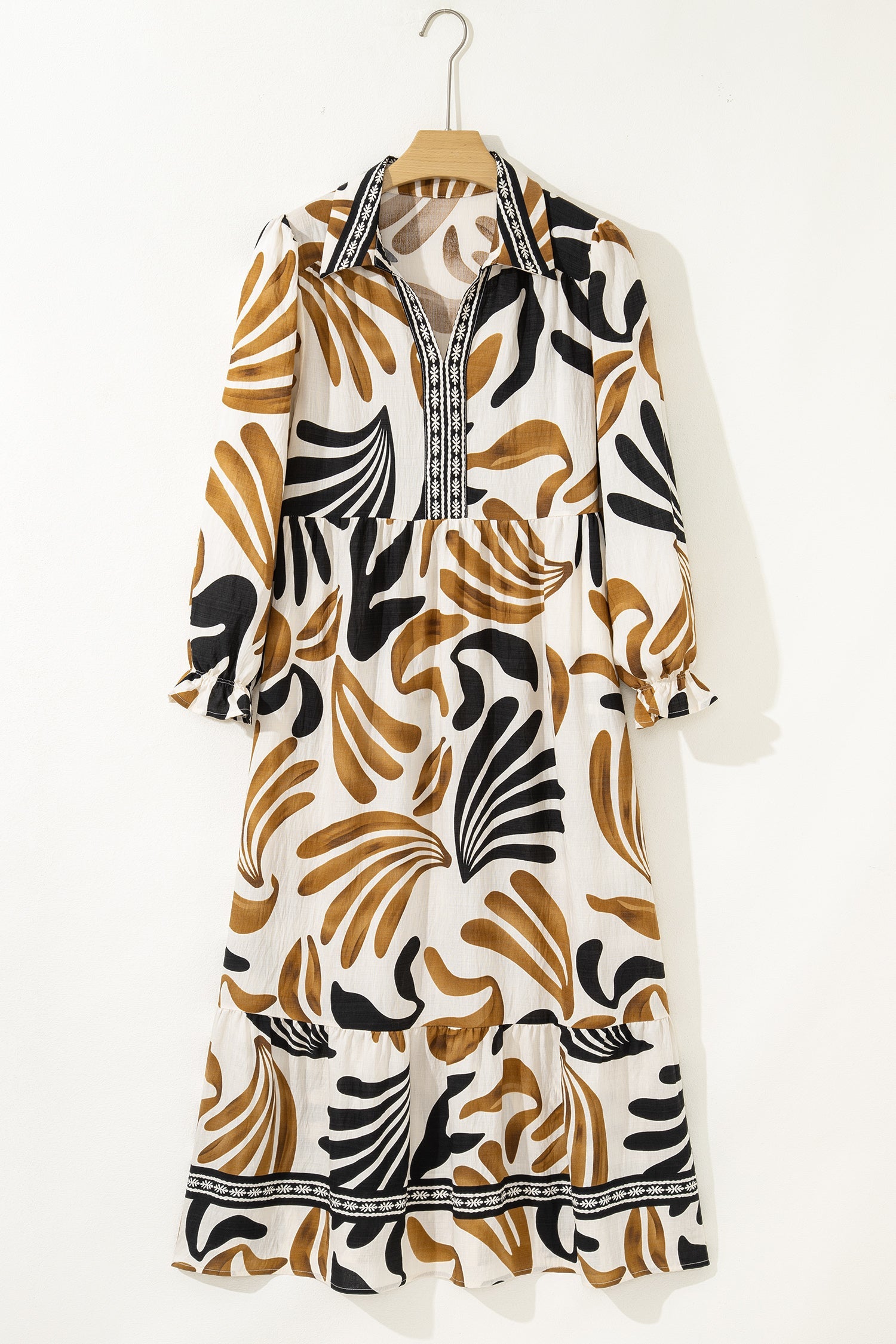 Zaylee Sleeve Ruffle Hem Dress