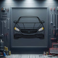 2015 S63 AMG Front View Metal Neon Car Wall Art - MTN0210