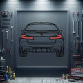2021 M5 Competition Back View Metal Neon Car Wall Art - MTN0183