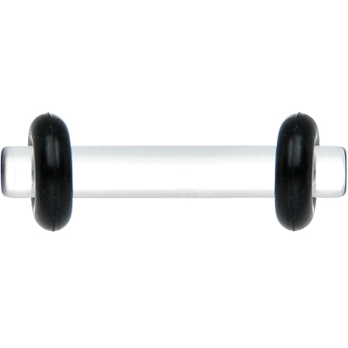 12G Clear Acrylic Plug Set of 2