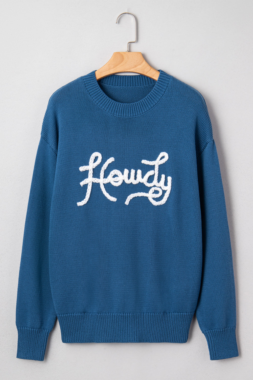 Emiyra Embroidered Graphic Western Sweater