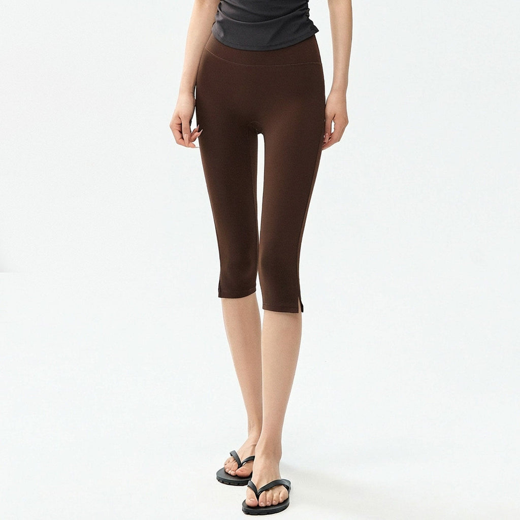 High-Waist Slim-Fit Yoga Leggings for Women – 7/8 Length Tight Fit Fitness Pants