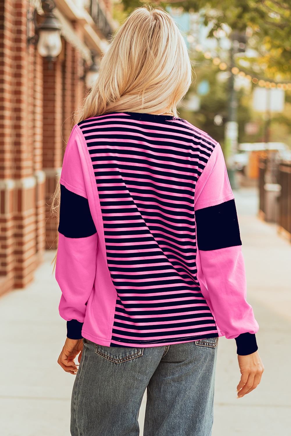 Haven Stripe Loose Fit Long Sleeve Top