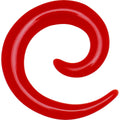 6G Red Acrylic Spiral Taper