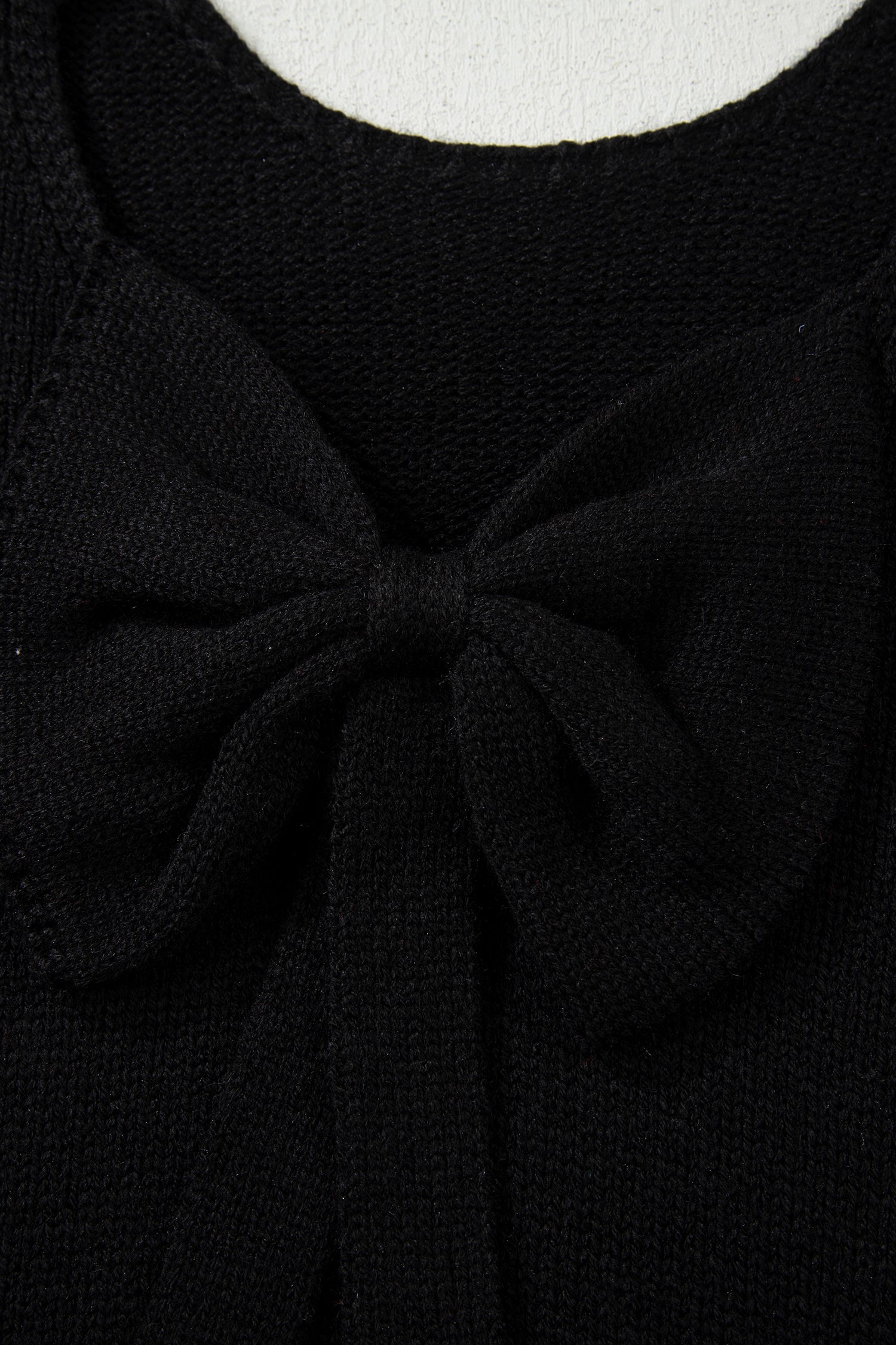 Faye Backless Bubble Sleeve Sweater