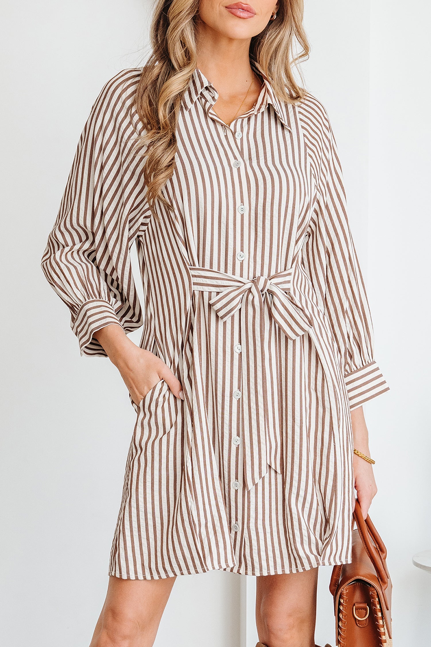 Hanna Sleeve Down Mini Shirt