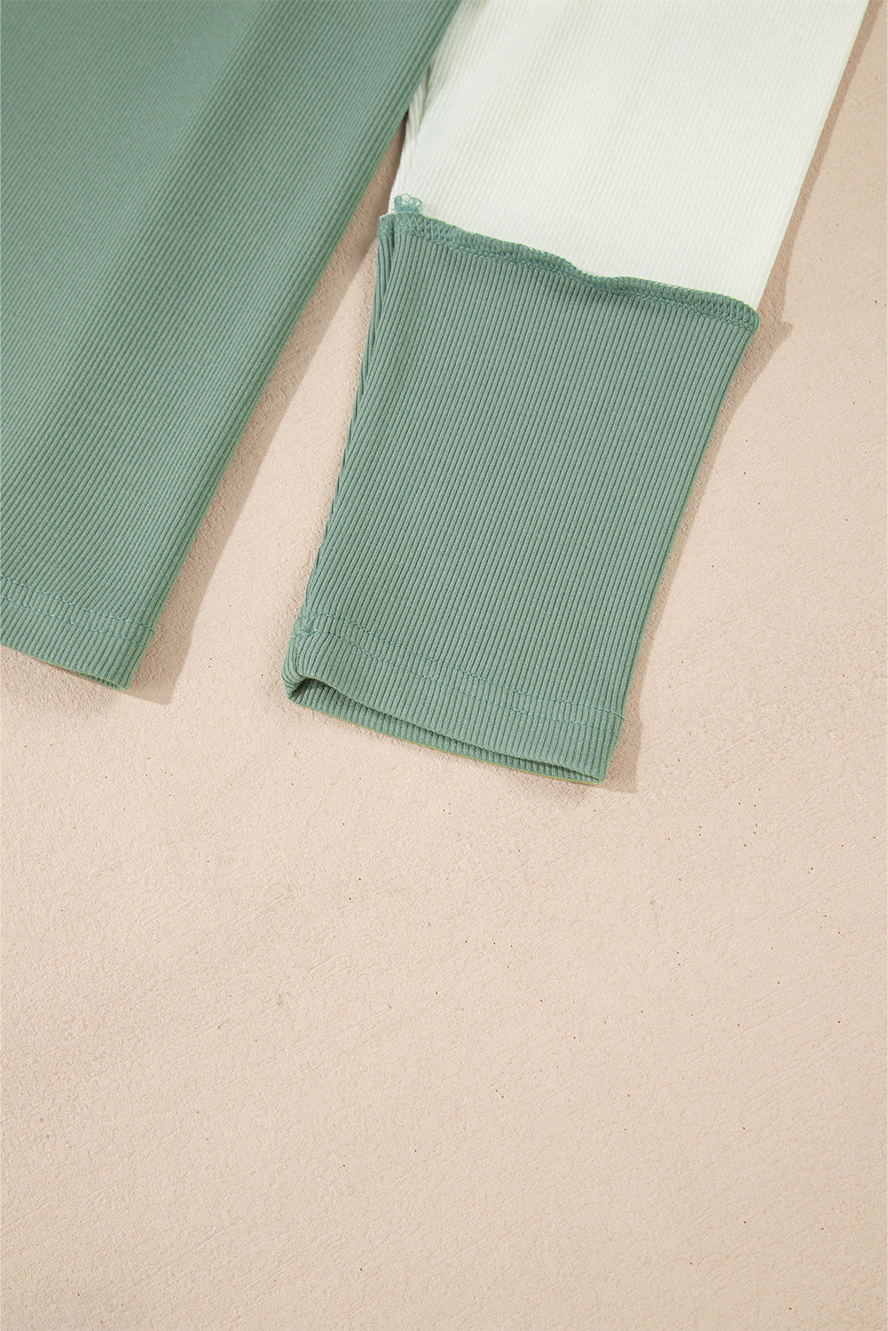 Faye Colorblock Patchwork Raglan Long Sleeve Top