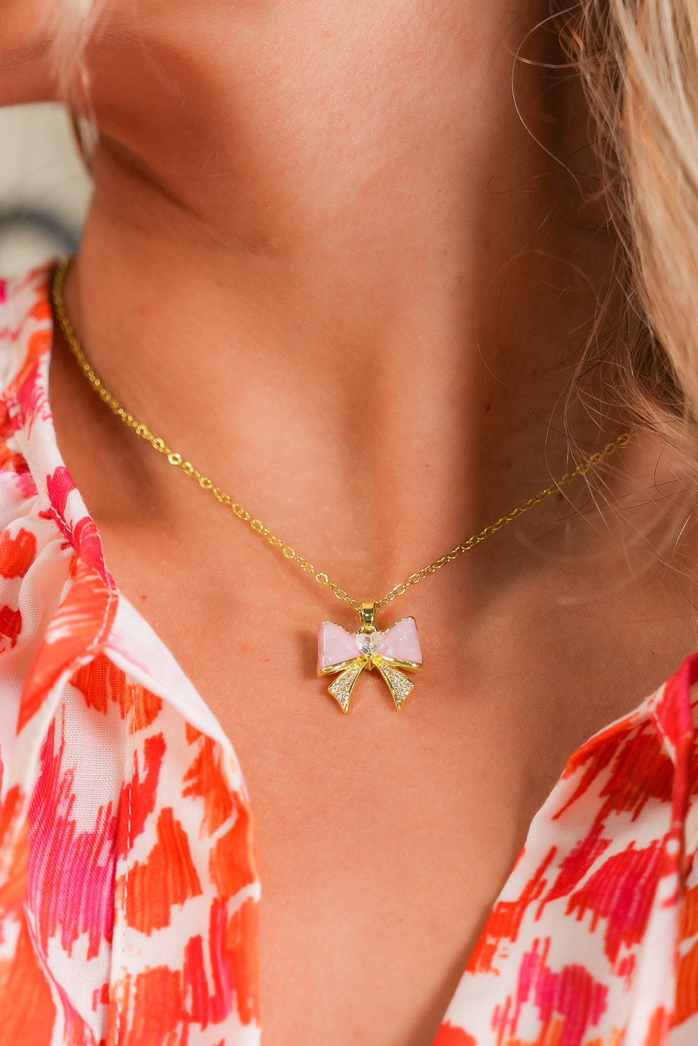 Bailee Rhinestone Plated Choker Necklace