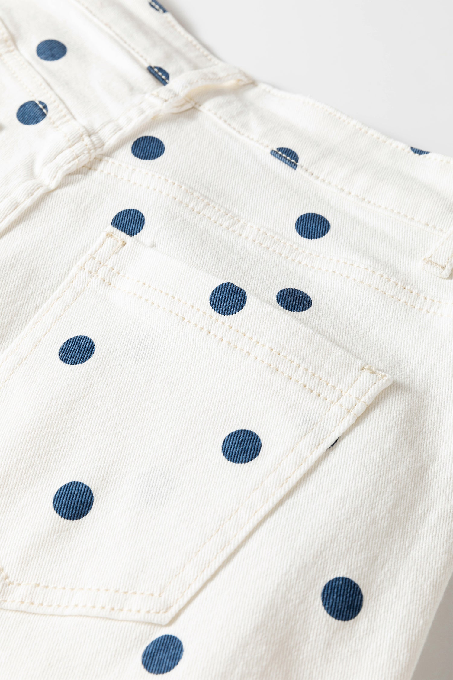 Brown Tailored Seam Polka Dot Print Barrel Casual Jeans