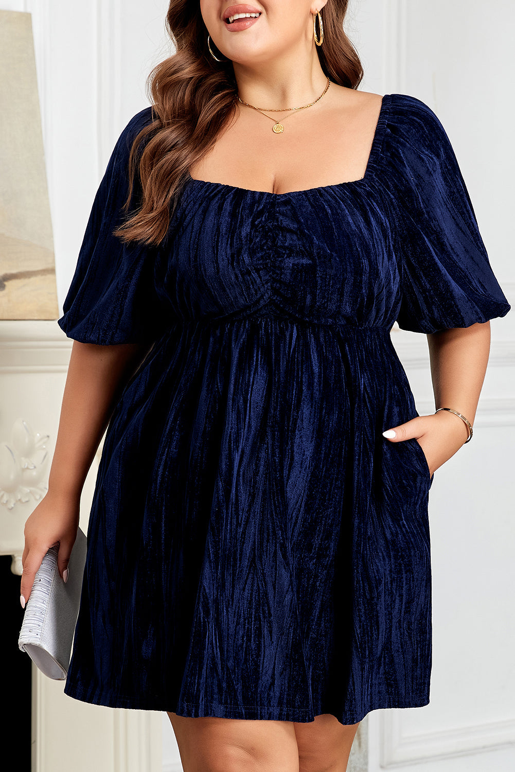 Kataleya Short Puff Sleeve PLUS Dress