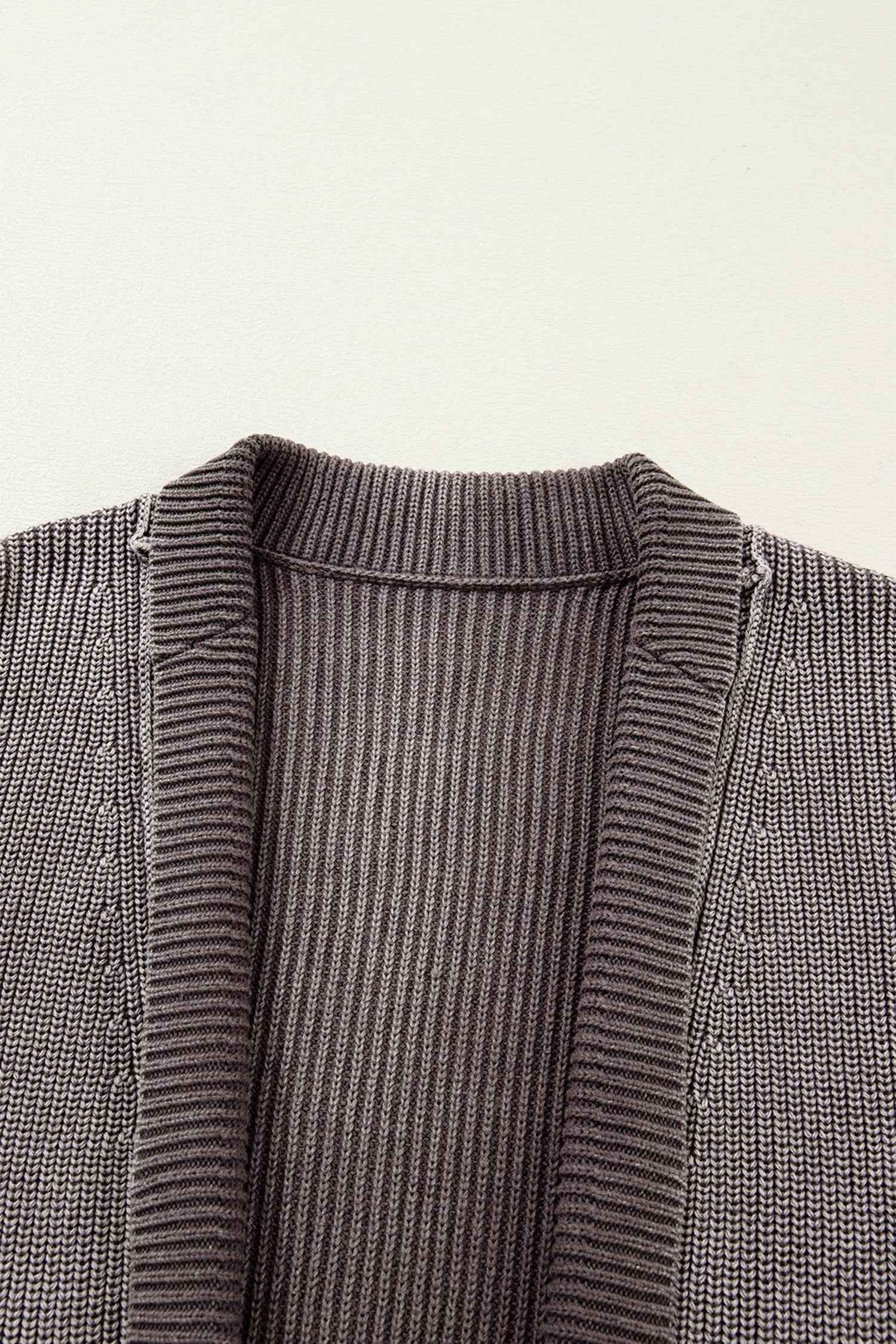 Sunny Patchwork Knit Open Sweater