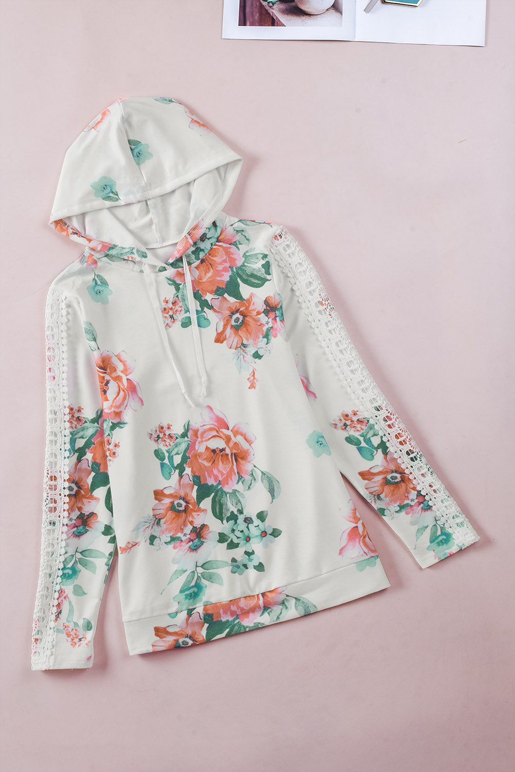 Emilie Contrast Long Sleeve Hoodie