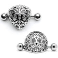 14G 9/16 Framework Triangular Geometric Nipple Shield Set