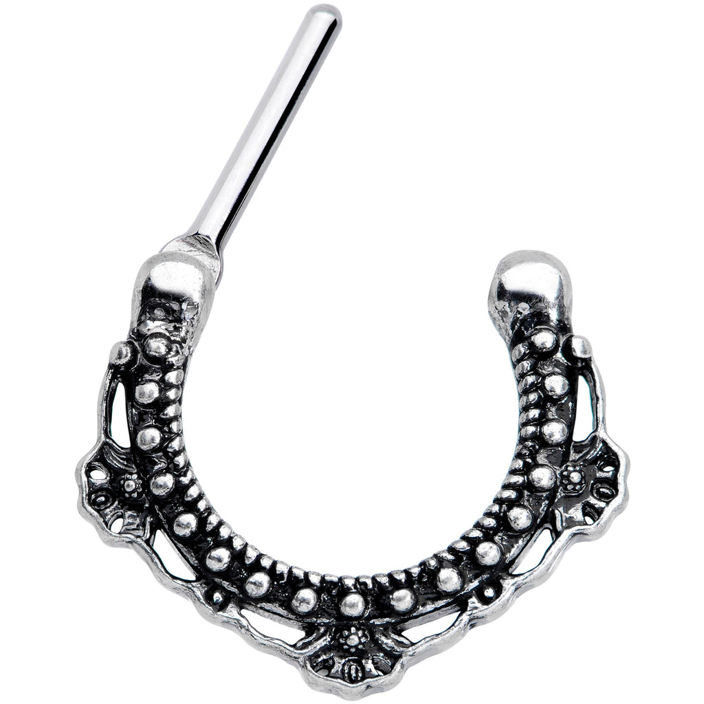 16G 5/16 Textured Arc Septum Clicker