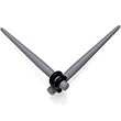 Grey Matte Acrylic Straight Taper Set 2G to 00G