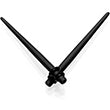 Black Matte Acrylic Straight Taper Set Available in Sizes 12G to 00G