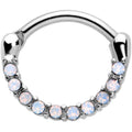 16G 5/16 Aurora Gem Paved Cartilage Clicker