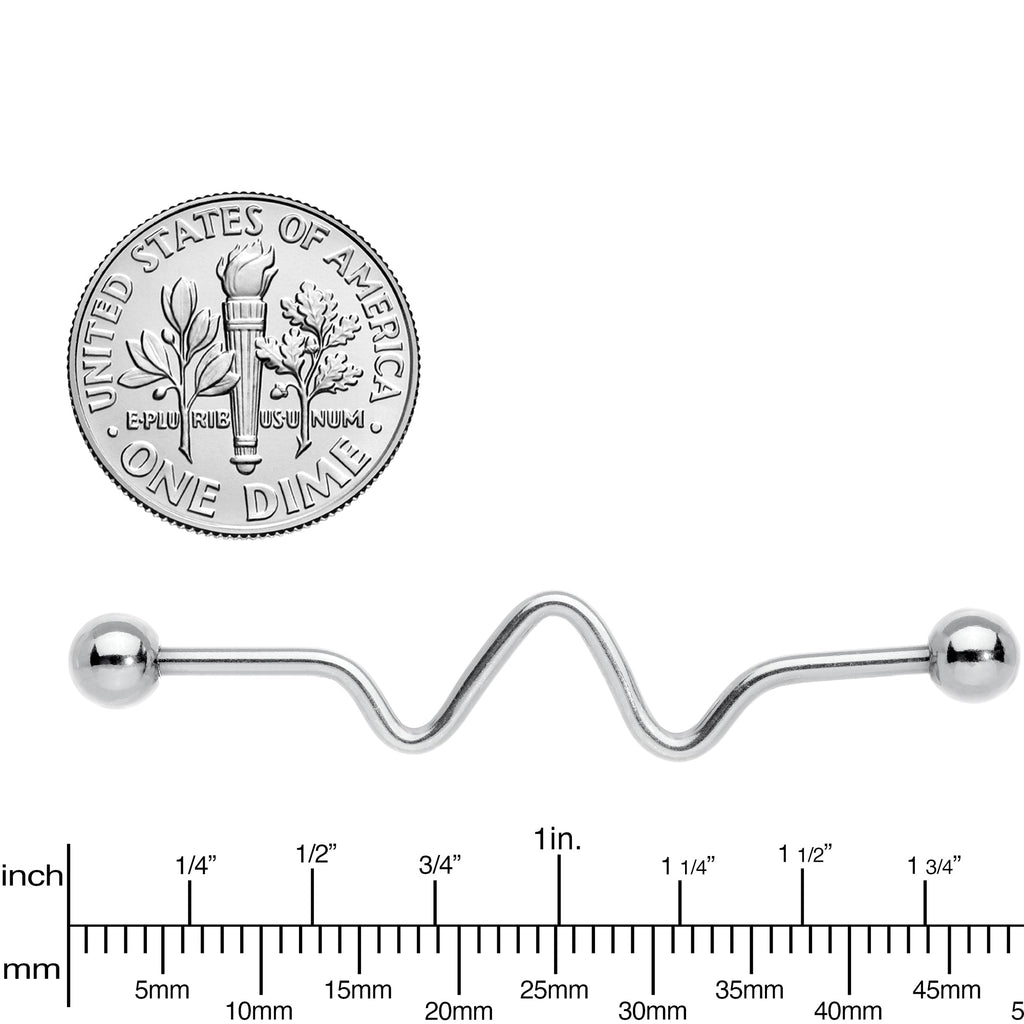 14G Spiral Center Project Barbell 40mm