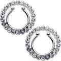 Clip On Fake Nipple Ring Set - Pink, Blue or Clear