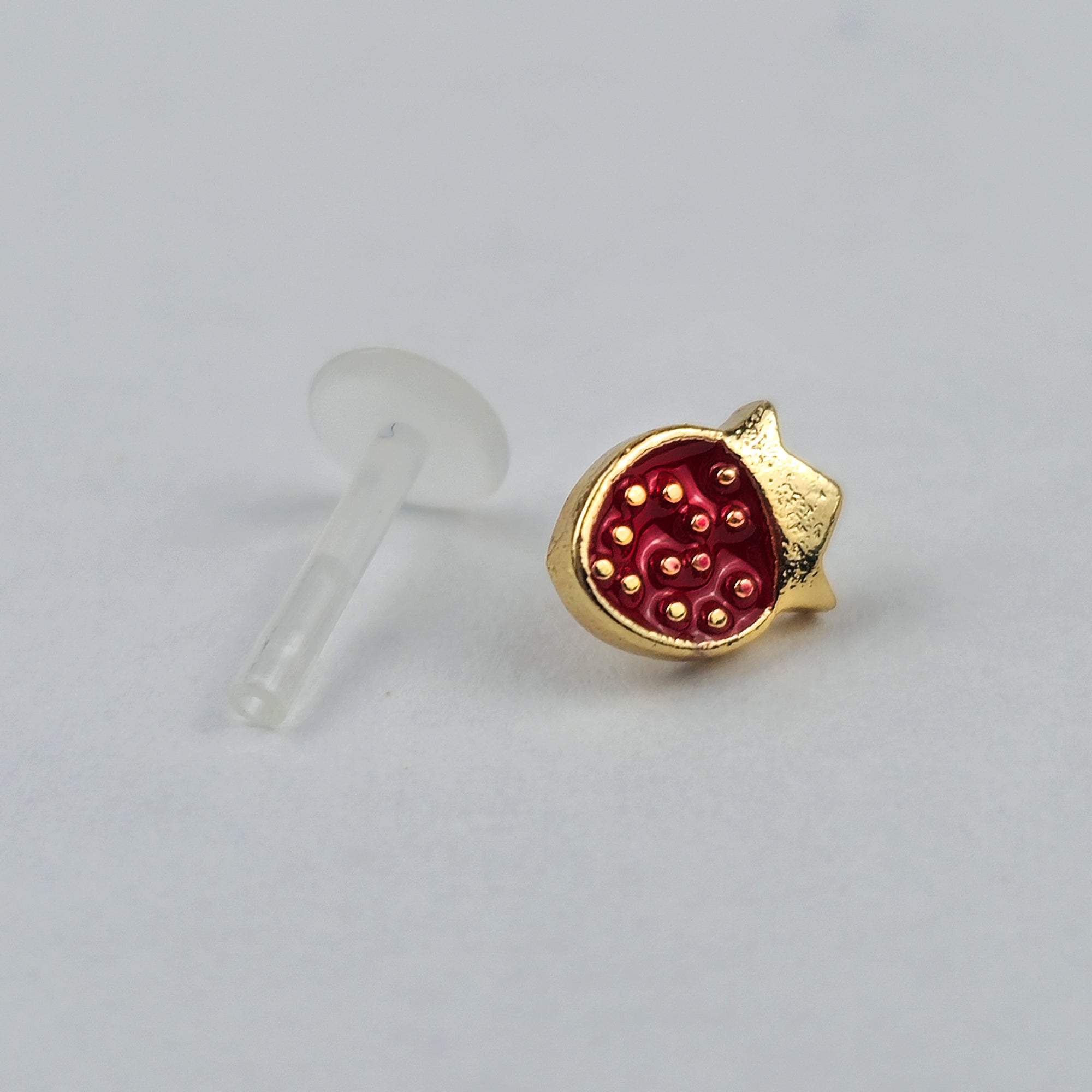 16G 5/16 Delicious Strawberry PTFE Bioplast Labret Monroe Tragus