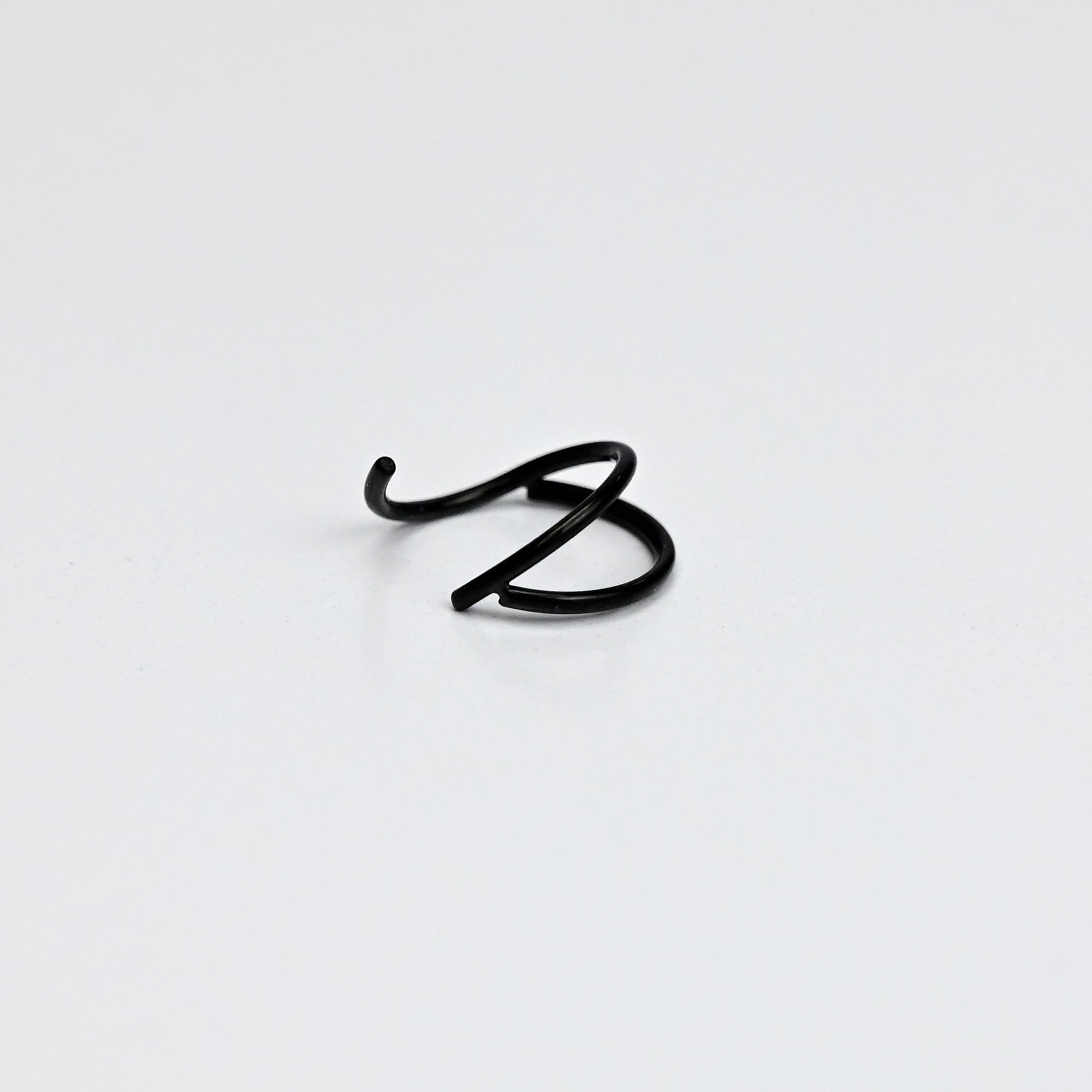 20G 5/16 Black Double Nose Hoop