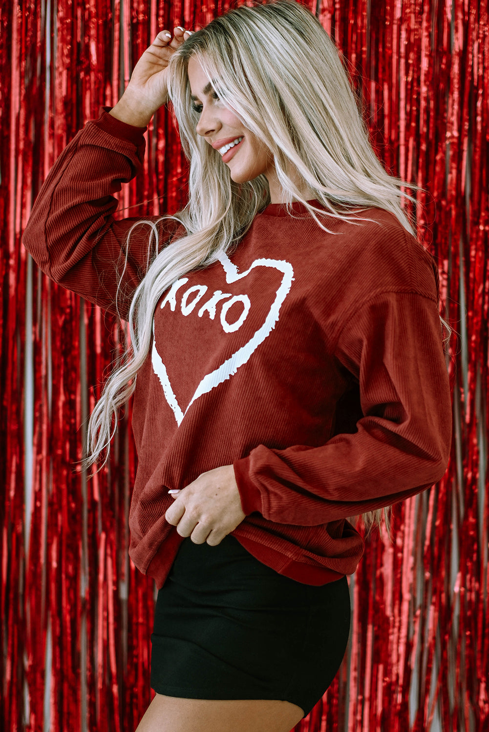 Freya Shape Graphic Corded Sweatshirt