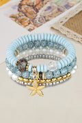 Leia Pendant Beaded Bracelet Set