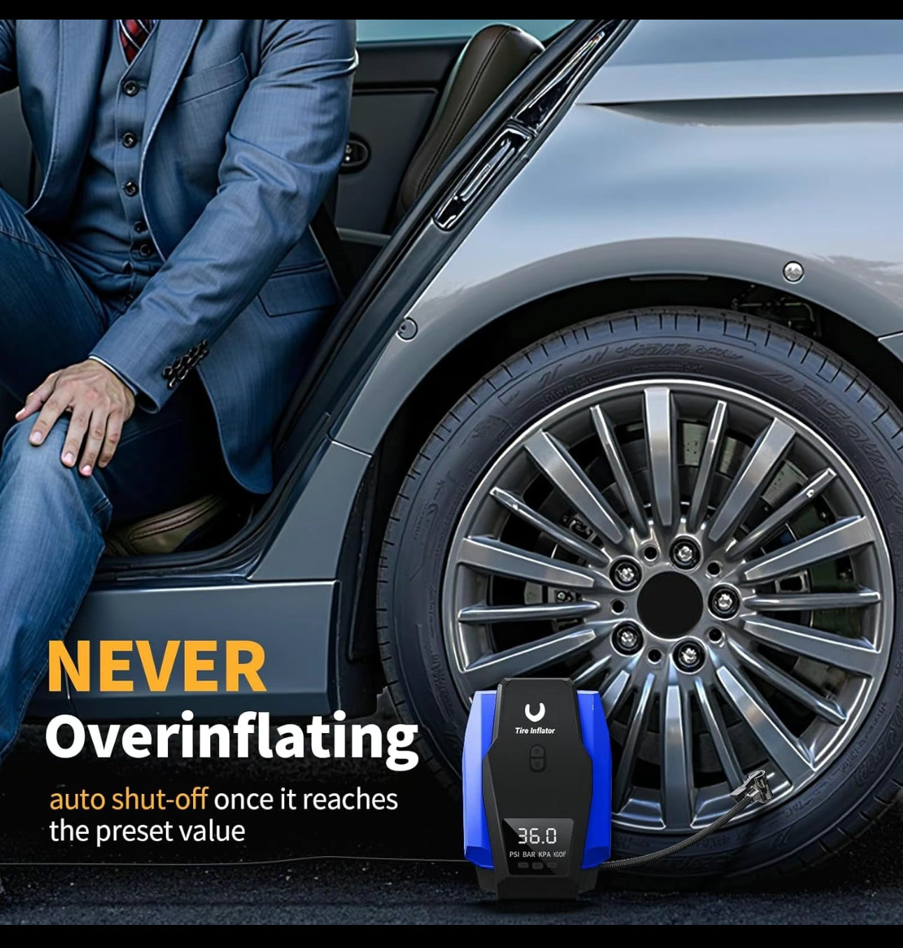 Tire pressure pump
