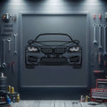 2015 M6 Competition Front View Metal Neon Car Wall Art - MTN0189