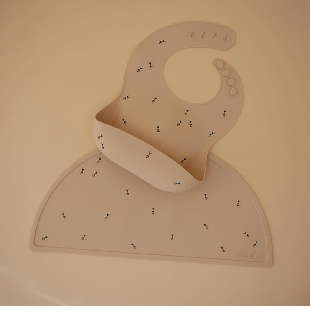 Silicone Baby Bib with Bee Design