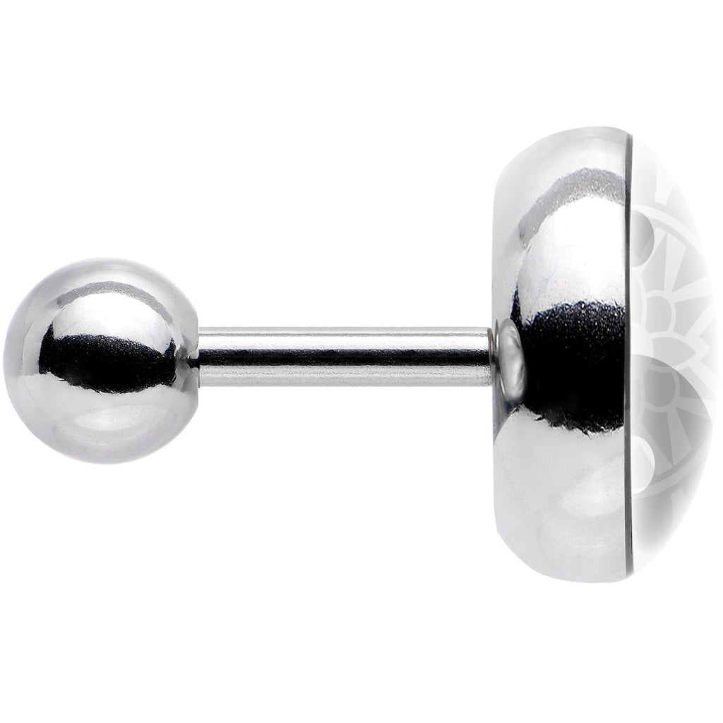 16G 1/4 Mandala Yin Yang Tragus Cartilage Earring