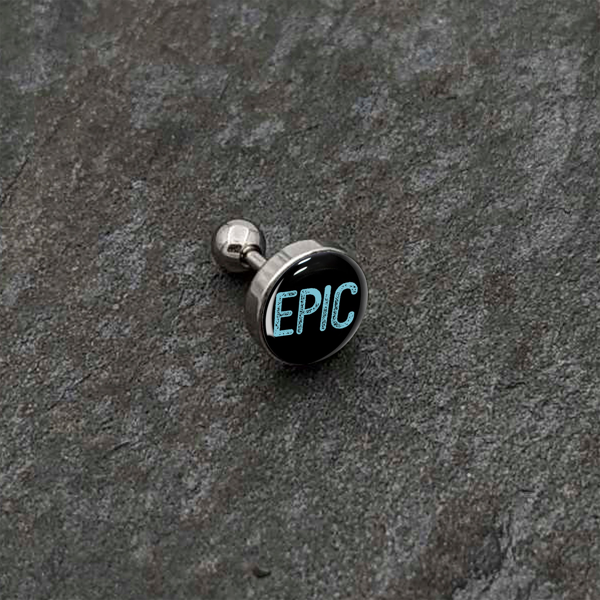 16G 1/4 Epic Blue Cartilage Tragus Earring