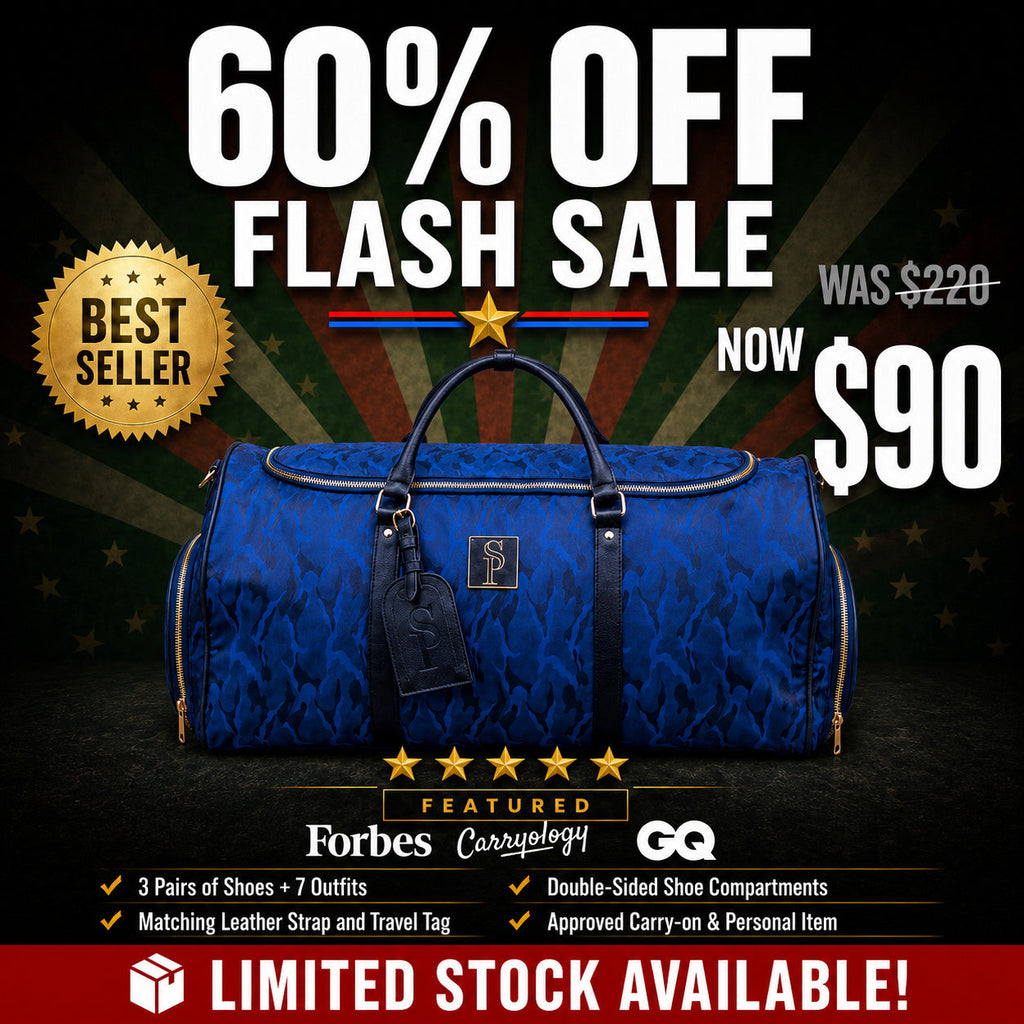 Blue Camo Weekender Duffle Bag (FLASH SALE)