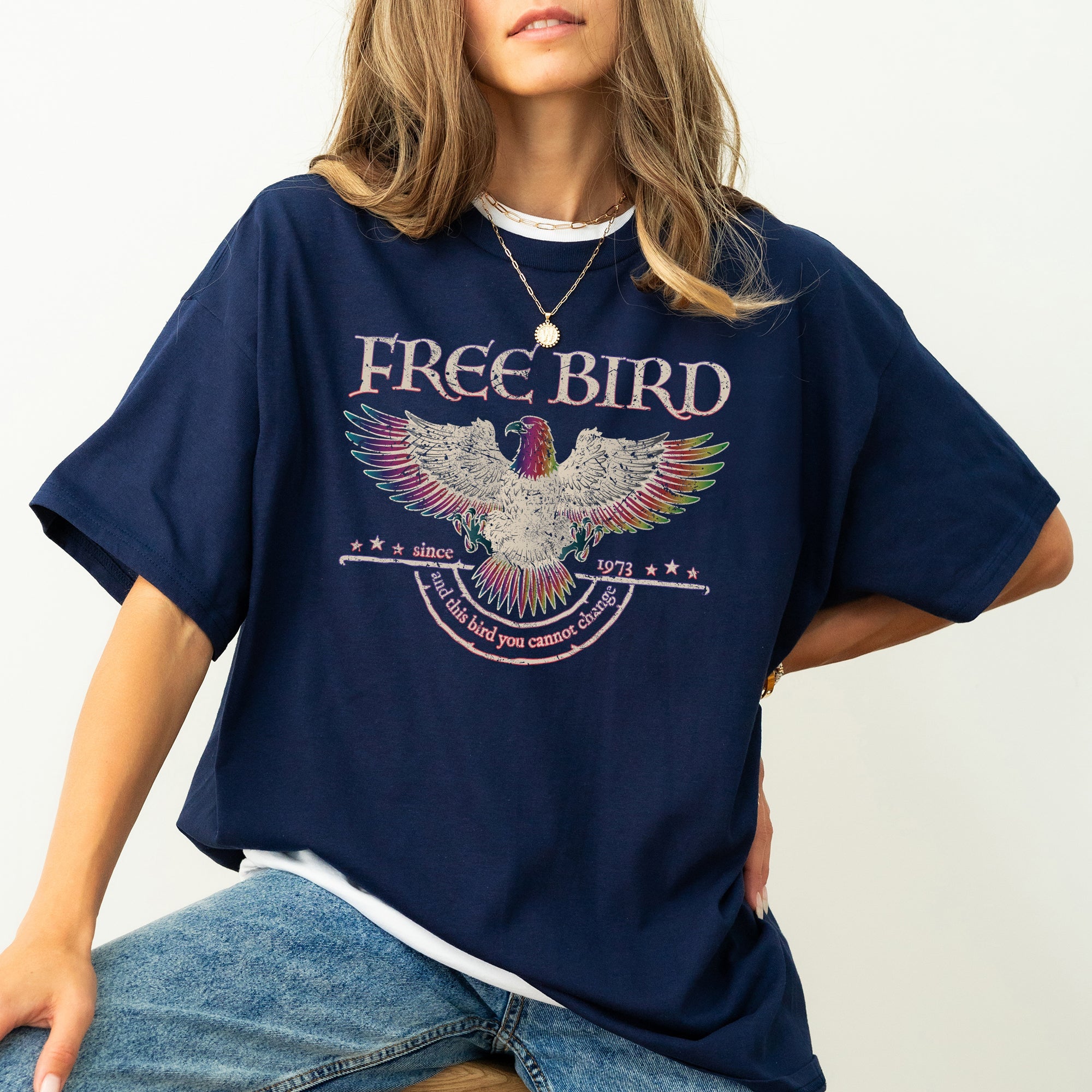 Free Bird Vintage Rock Concert Tee