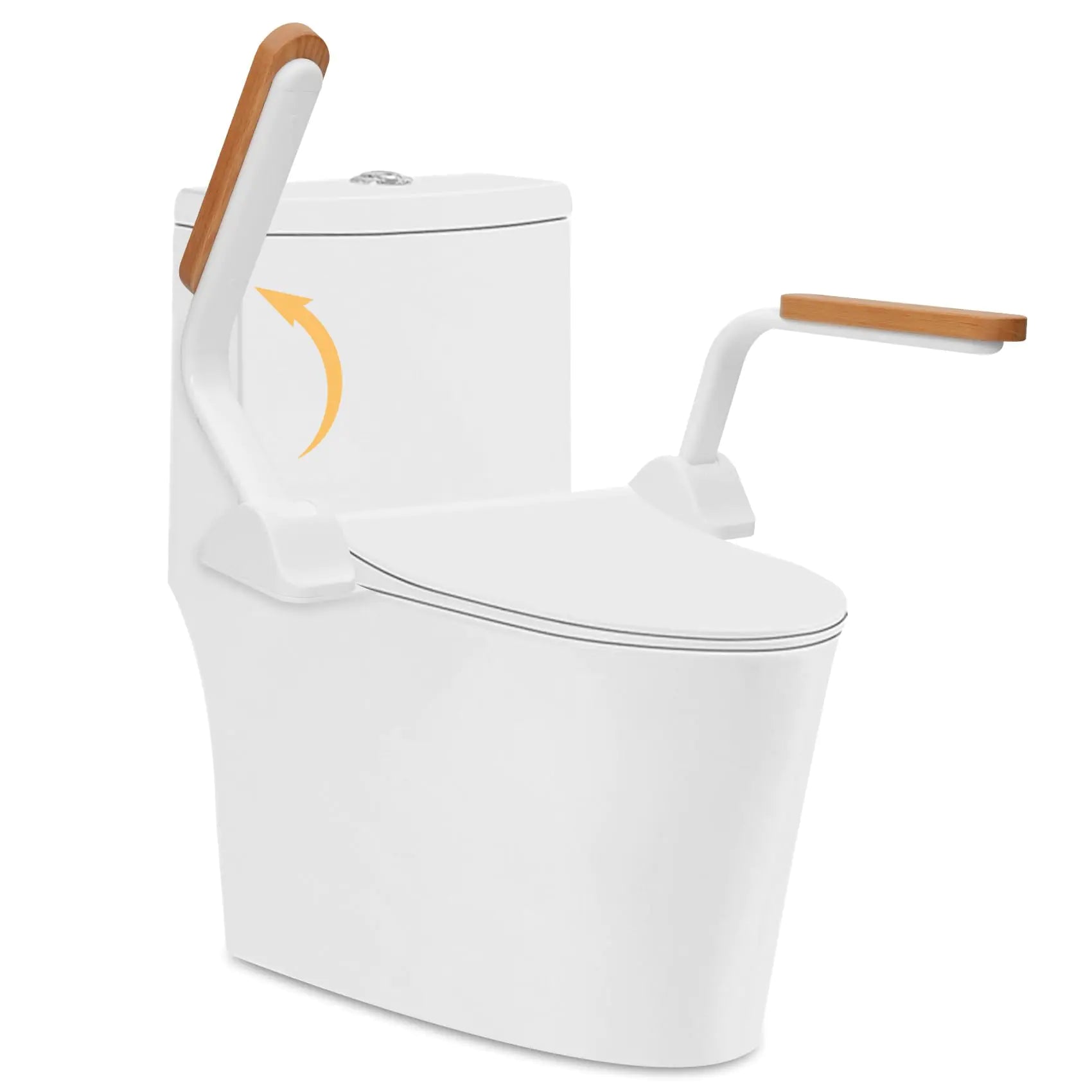 Toilet Safety Rails with Handles (520 lb Capacity)