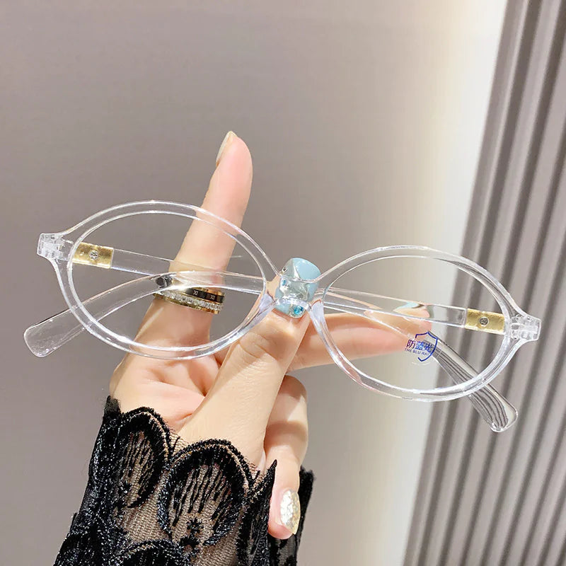 Retro Anti-Blue Light Myopia Glasses for Women