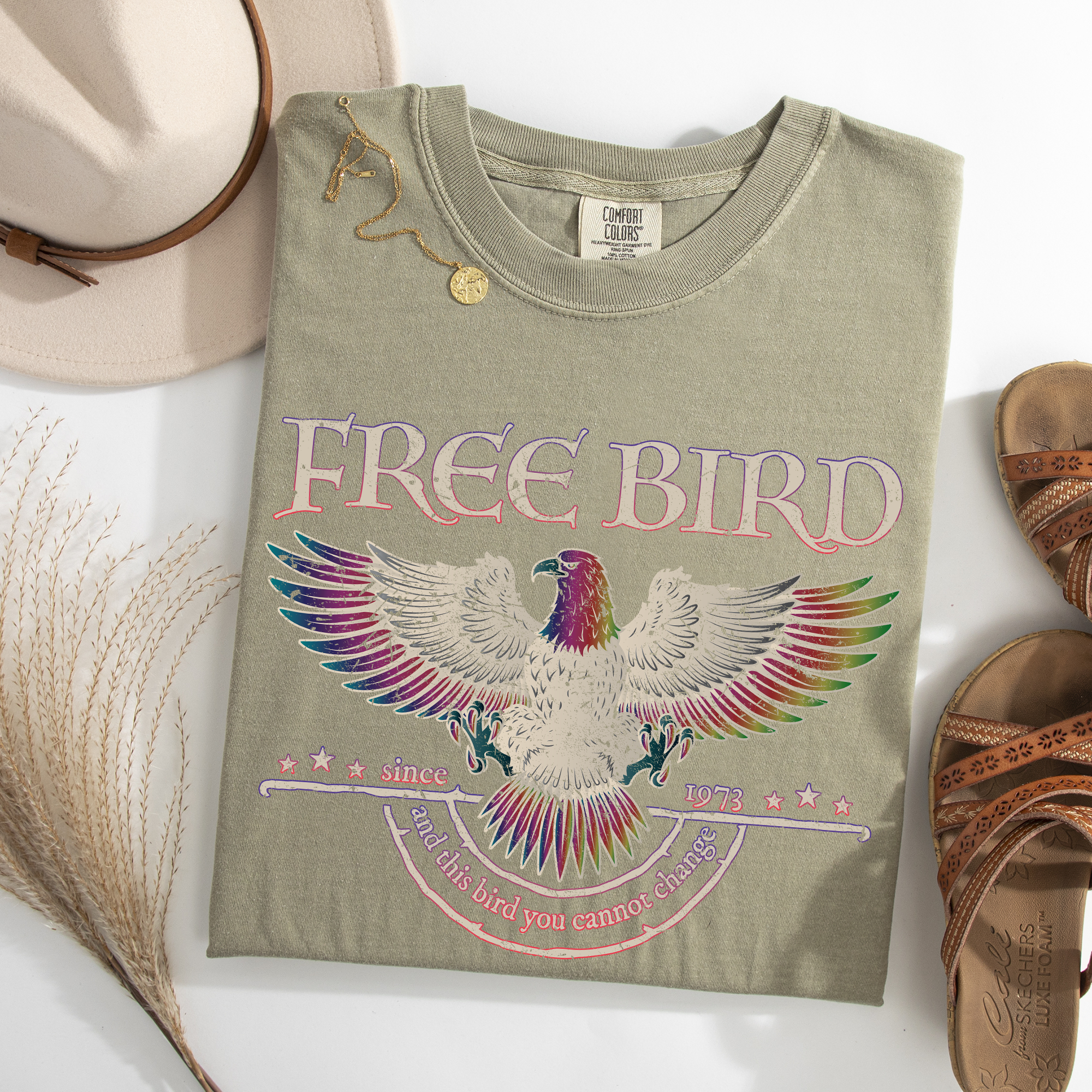 Free Bird Vintage Rock Concert Tee