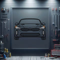 2019 Stinger GT Front View Metal Neon Car Wall Art - MTN0199
