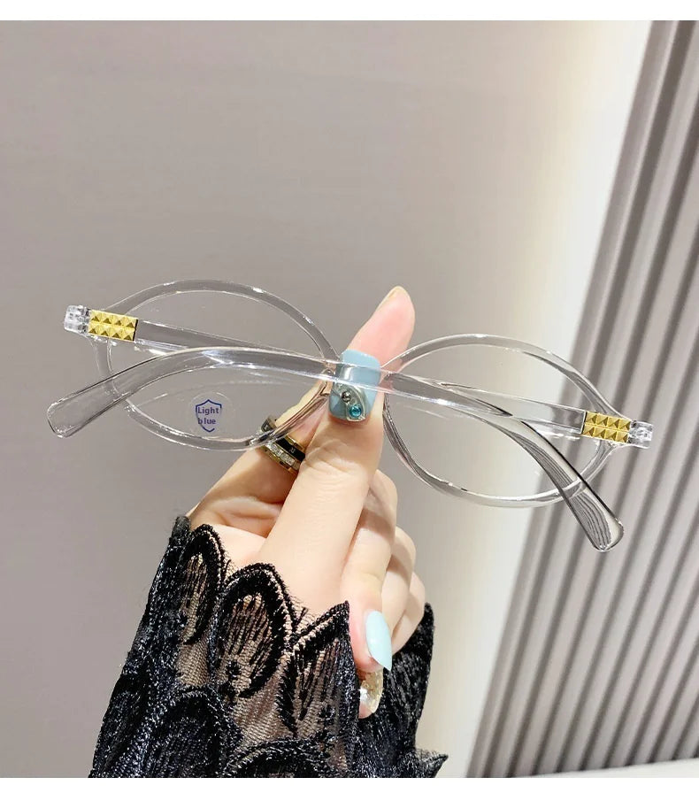 Retro Anti-Blue Light Myopia Glasses for Women