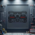 Senna Back View Metal Neon Car Wall Art - MTN0229