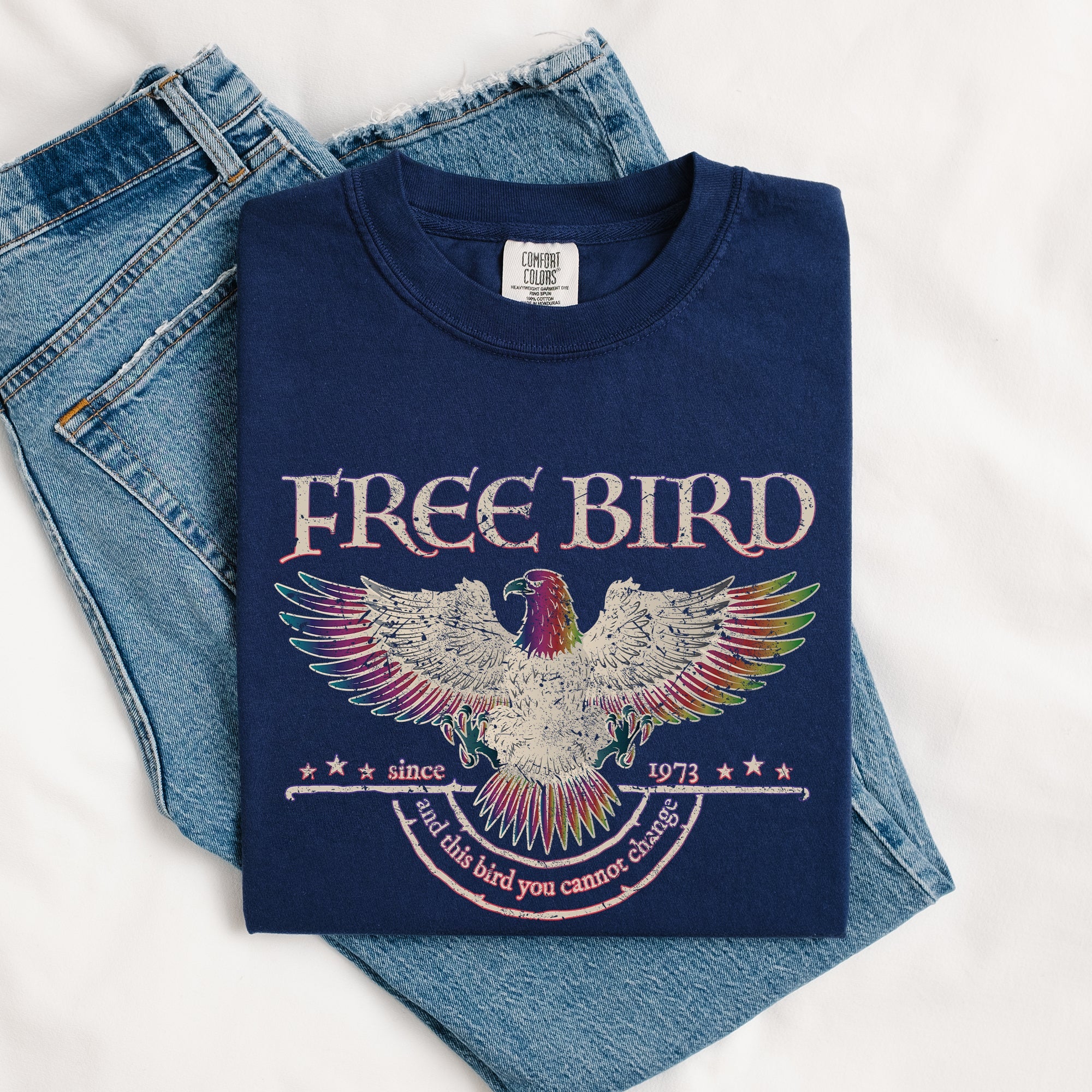Free Bird Vintage Rock Concert Tee