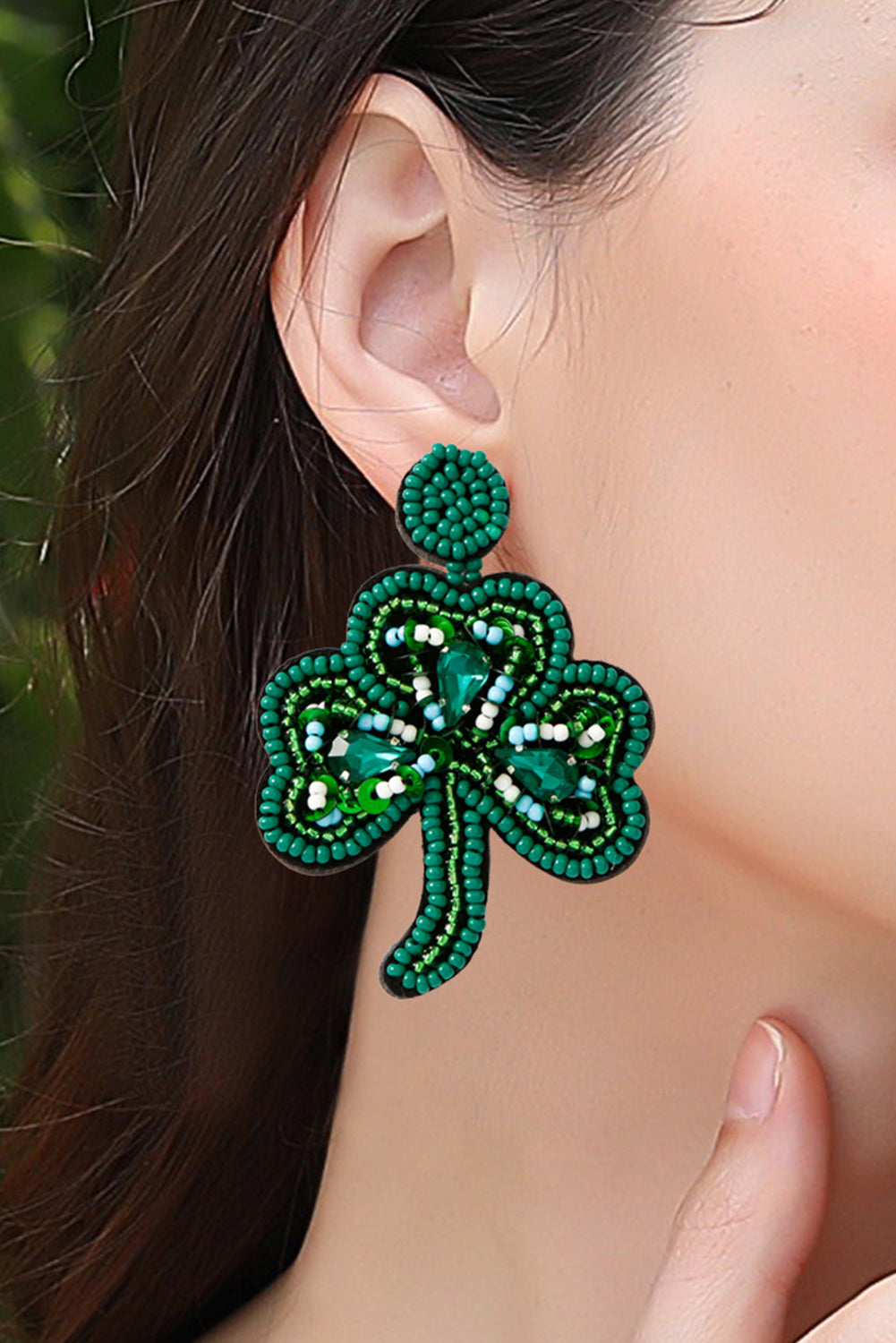 Jolene Rice Beaded Stud Earrings