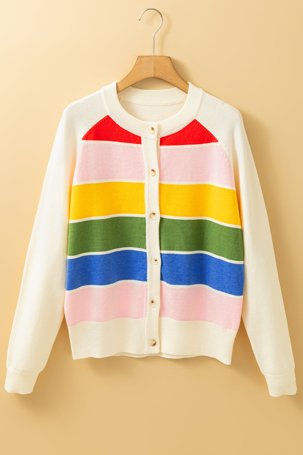 Michaela Colorful Pattern Front Sweater
