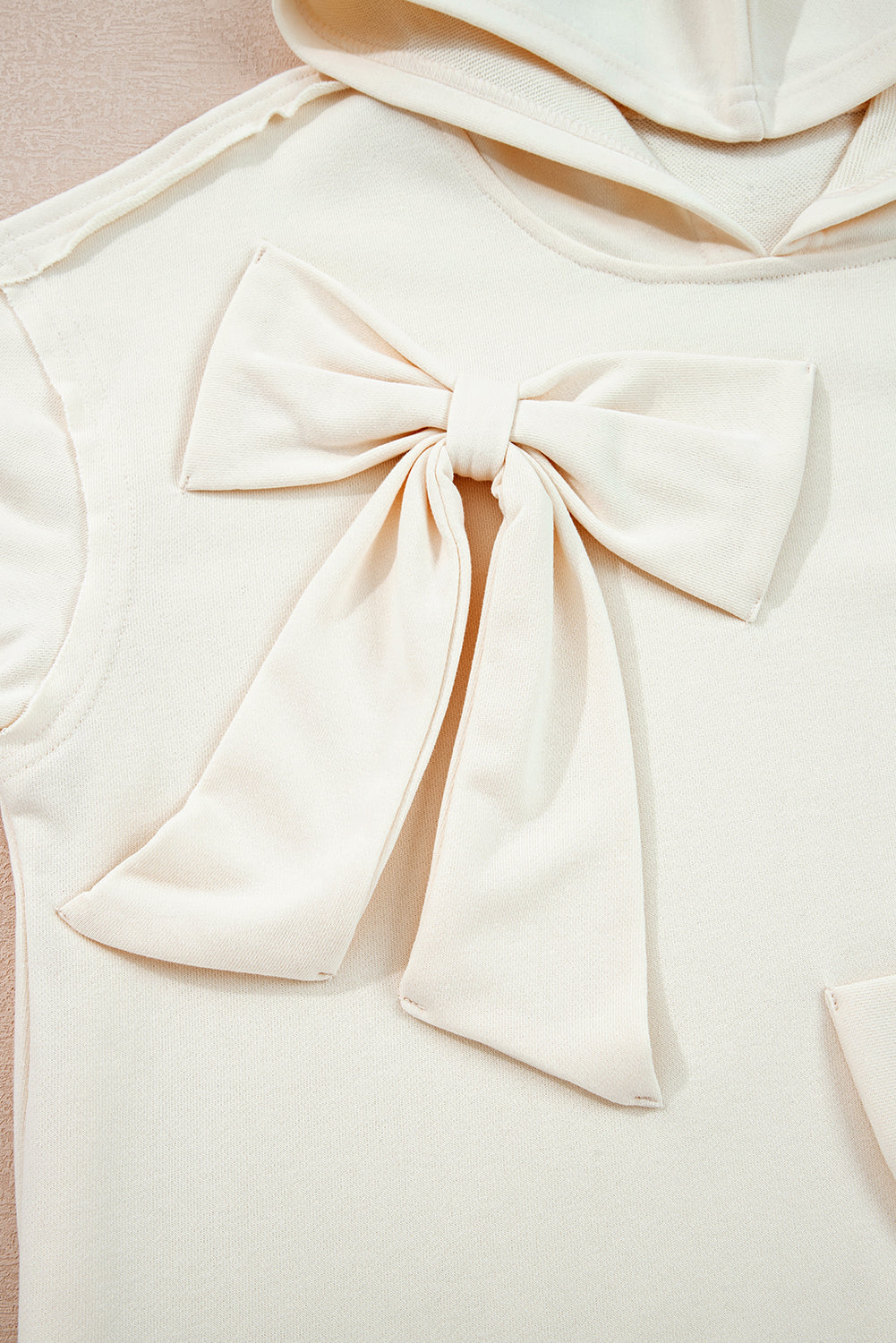Raegwen Bow Detail Loose Hoodie