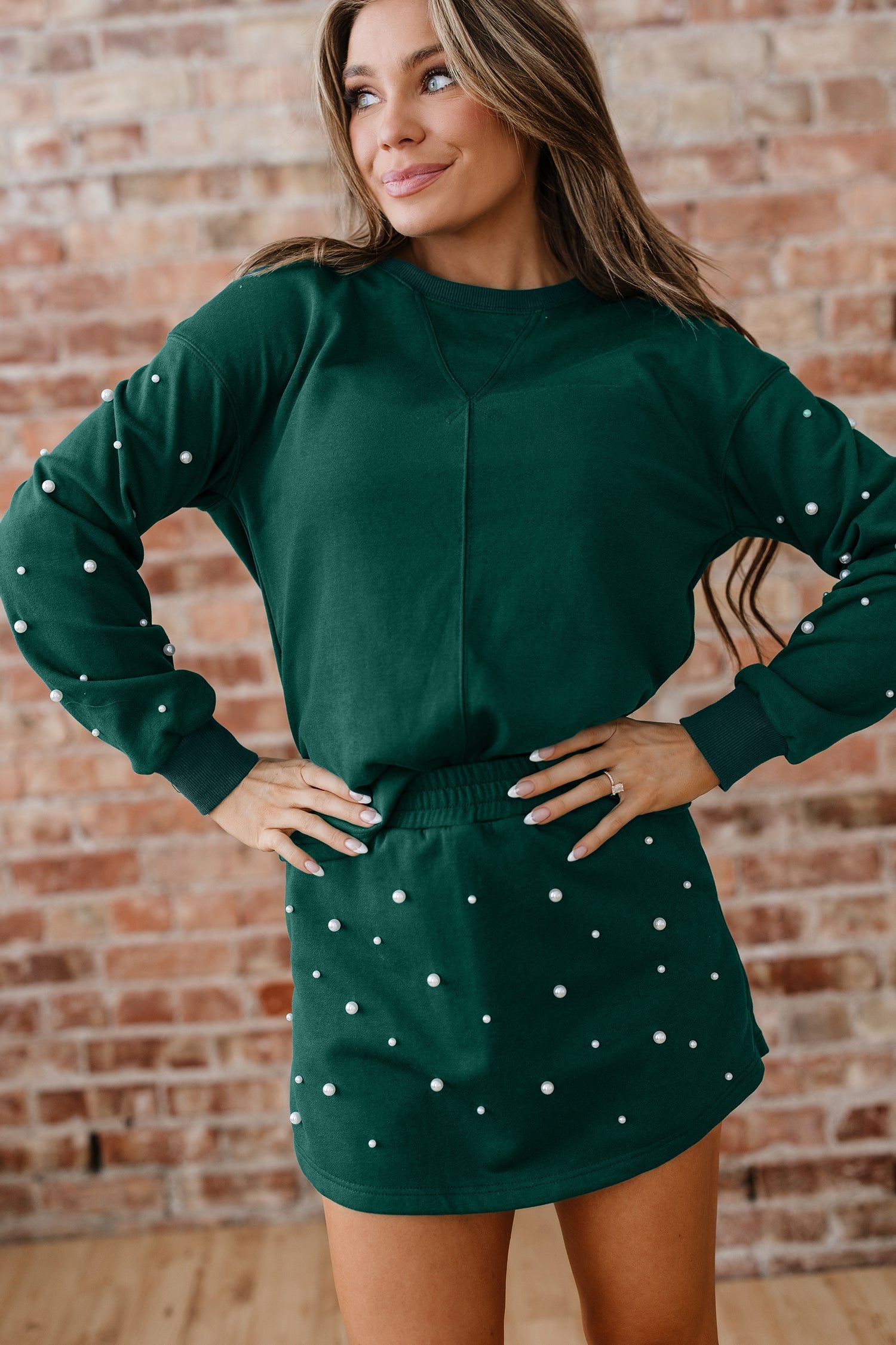 Rosie Elastic Waist Mini Skirt Set