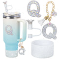 Stanley Cup Letter Charm & Straw Topper Set