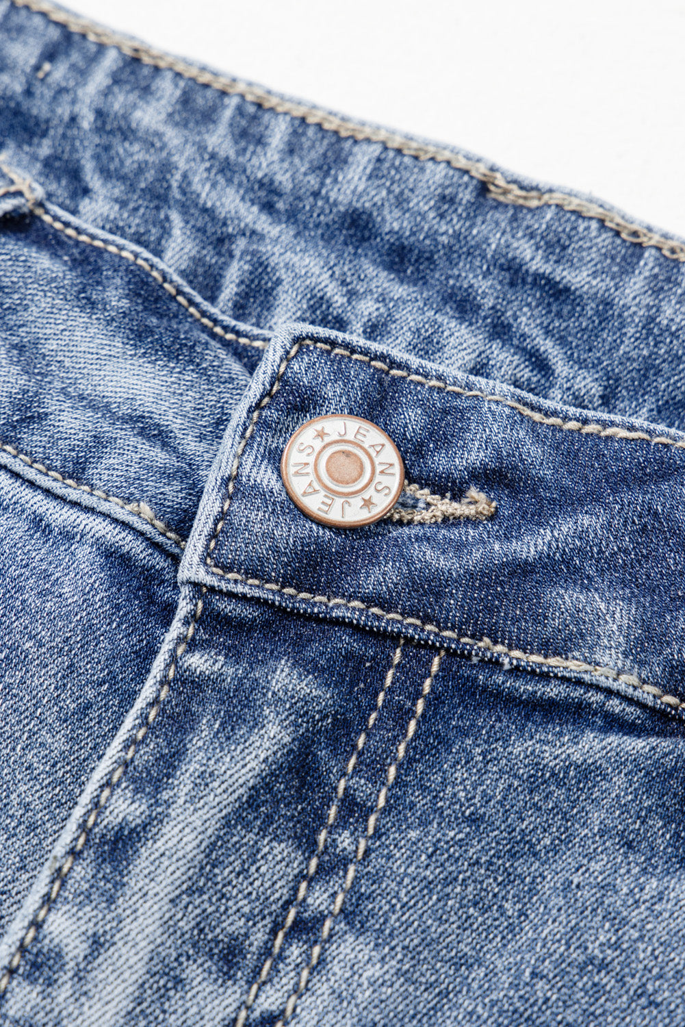 Laylani Distressed Hem Flared Jeans